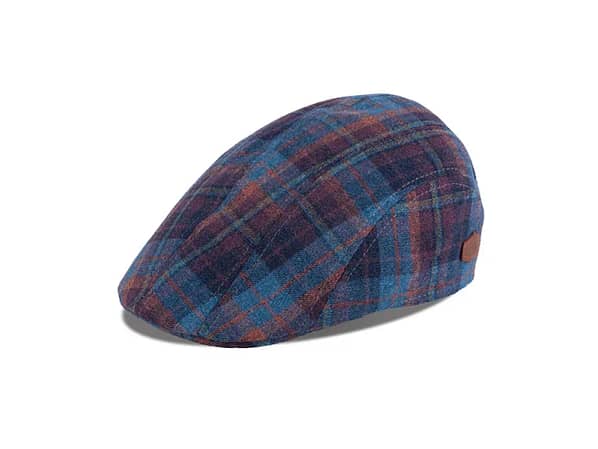 MJM Flat Cap | Maddy Silk/wool | Purple Check