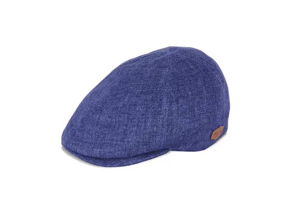 MJM Flat Cap | Broker Linen | Blue