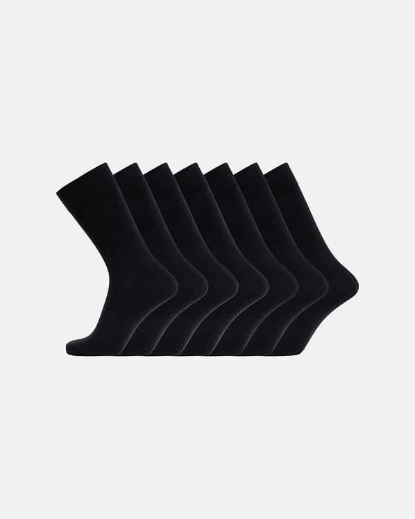 JBS Bamboo Strømper | 7Pak | Sort
