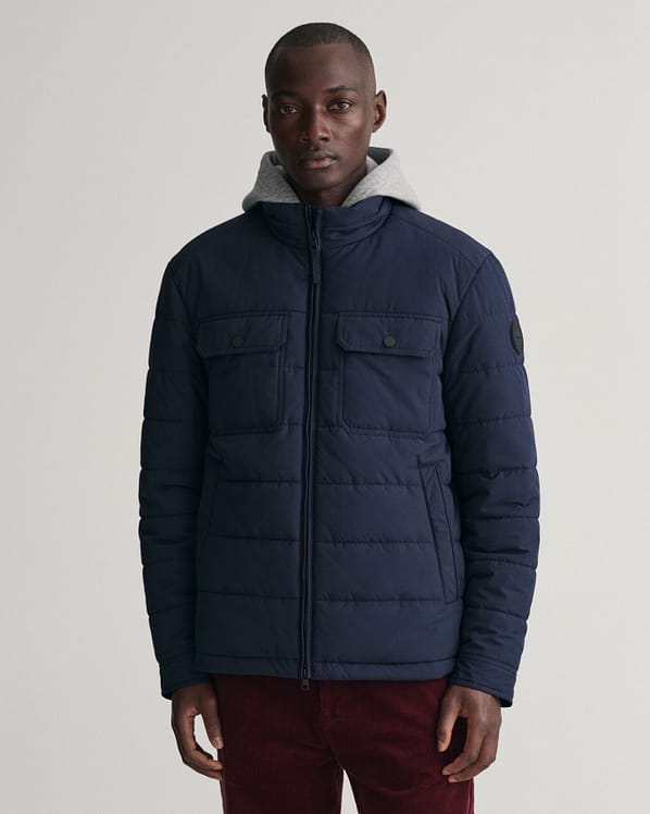 Gant Jakke | Channel Quilted Jacket | Evening Blue