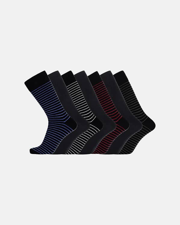 JBS Bamboo Strømper | 7Pak | Multifarvet