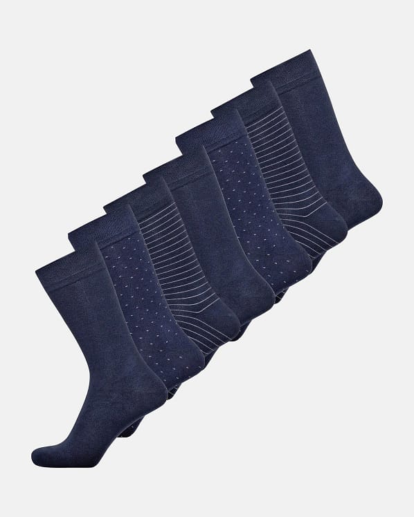 JBS Bamboo Strømper | 7Pak | Navy