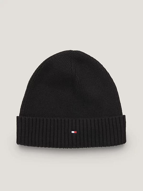 Tommy Hilfiger Hue | Essential Flag Beanie | Black