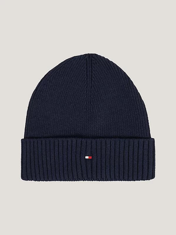 Tommy Hilfiger Hue | Essential Flag Beanie | Space Blue