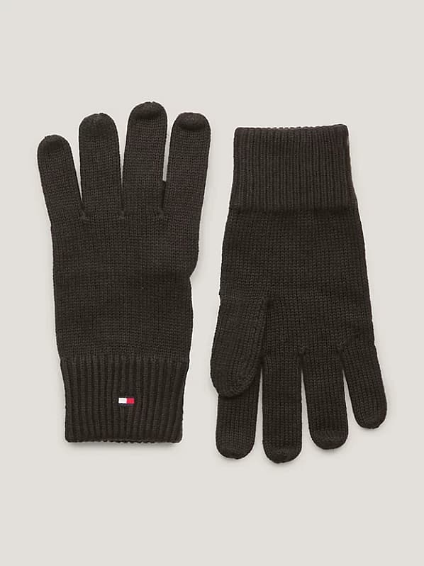 Tommy Hilfiger Handsker | Essential Flag Knitted Gloves | Black