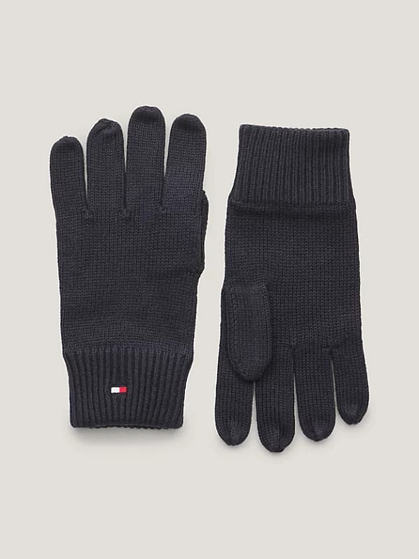 Tommy Hilfiger Handsker | Essential Flag Knitted Gloves | Space Blue