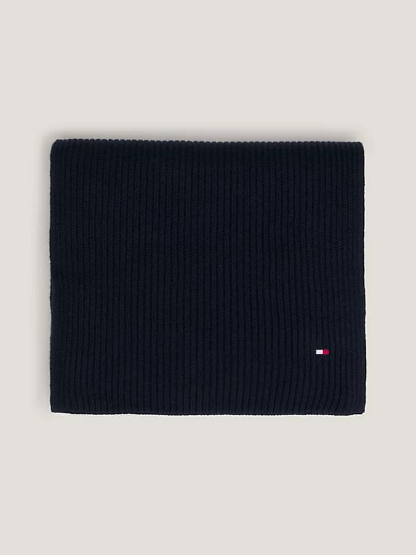 Tommy Hilfiger Halstørklæde | Essential Flag Scarf | Space Blue