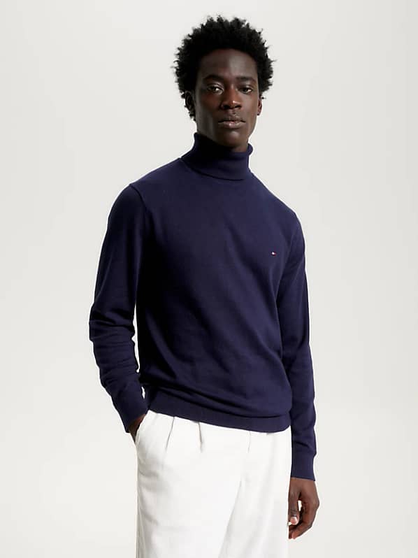 Tommy Hilfiger Strik m. Rullekrave | Pima Cotton Cashmere Roll Neck