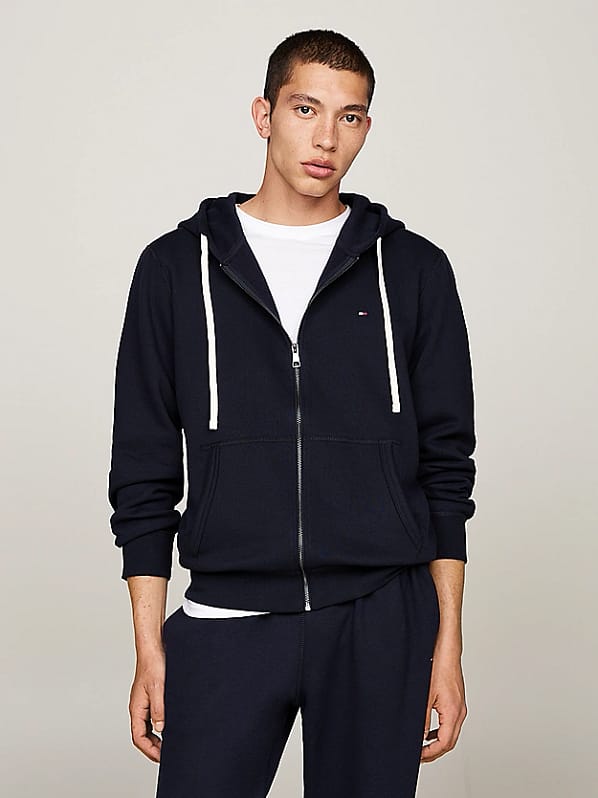 Tommy Hilfiger Hættetrøje m. Lynlås | Essential Fleece Zip Through
