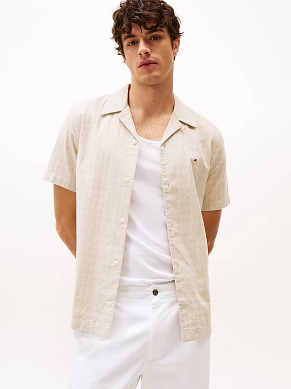 Tommy Hilfiger Skjorte | Cotton Linen Dobby Shirt