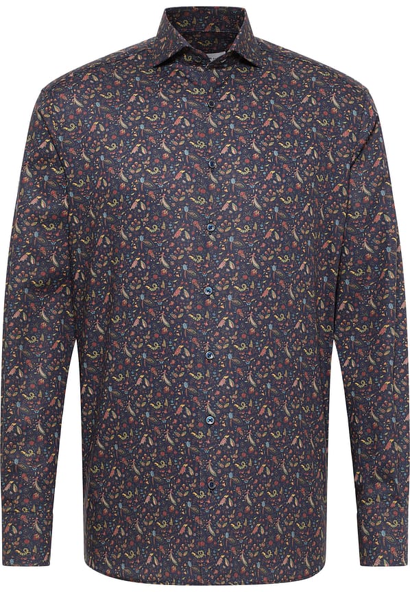 Eterna Skjorte | Modern Fit | Marineblå